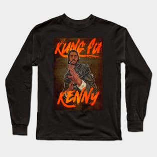 Kung Fu Kenny (with background) Long Sleeve T-Shirt